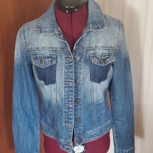 Life in Progress Forever 21 denim spiked jacket